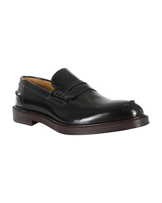 Corvari Schoenen ,Zwart ,Leer Gepolijste Leren Loafer in het Black voor heren