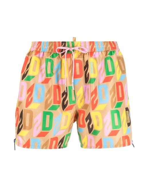 DSquared² Multicolor Beachwear for men