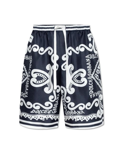 Dolce & Gabbana Blue Casual Shorts for men