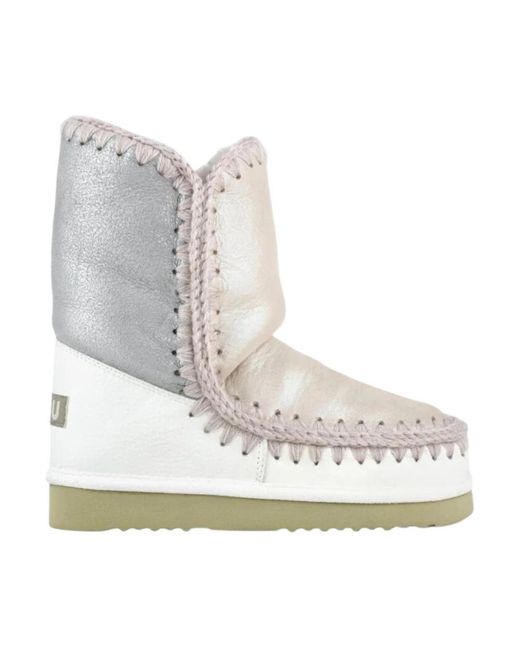 Mou Gray Winter Boots