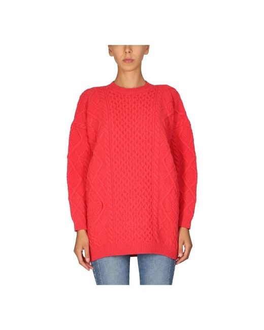 Stella McCartney Red Round-Neck Knitwear