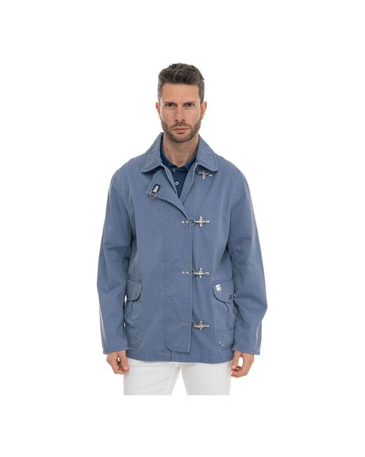 Fay Medium Lengte Harringtonjas in het Blue voor heren