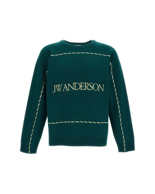 J.W. Anderson Green Round-Neck Knitwear for men