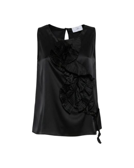 Soallure Black Blouses