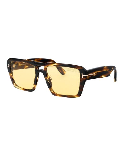 Tom Ford Brown Stylische sonnenbrille ft1153/s