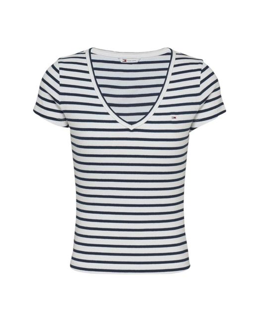 Round-Neck Knitwear di Tommy Hilfiger in Blue