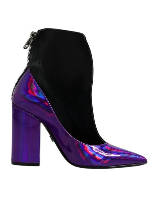 Dolce & Gabbana Purple Heeled Boots