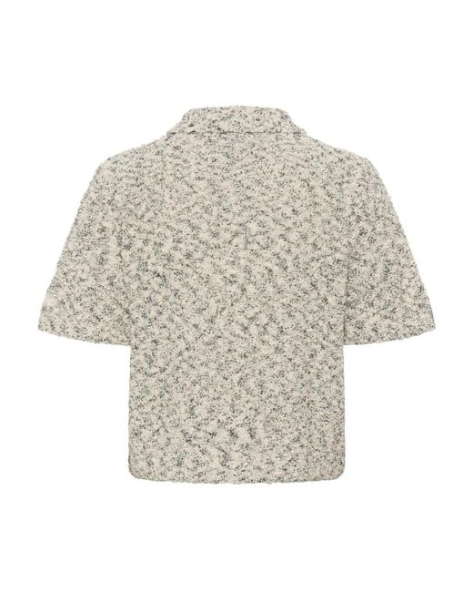 Karen By Simonsen Truien & Vesten ,Grijs ,Kbunice Cardigan in het Natural