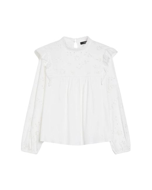 Max Mara White Blouses