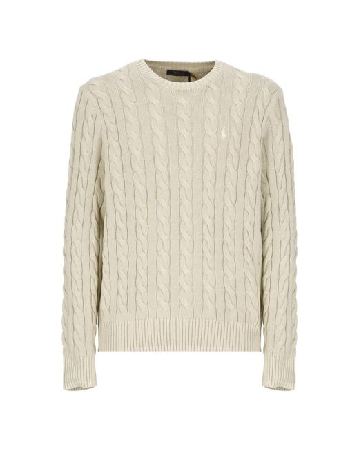 Ralph Lauren Natural Round-Neck Knitwear for men
