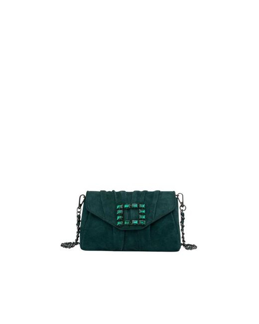 Alma En Pena. Green Flap handbag