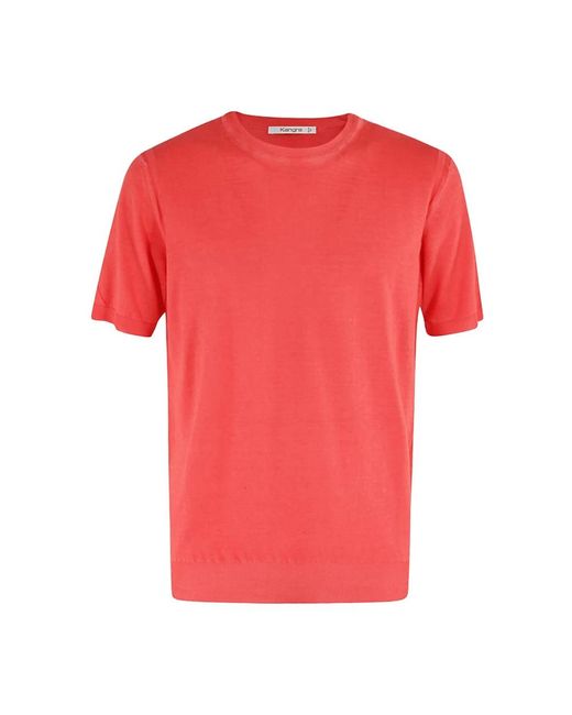 Kangra Tops ,Roze ,Katoen Casual Katoenen T-Shirt in het Pink voor heren