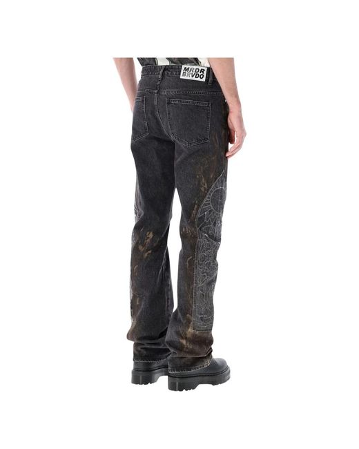 Who Decides War Black Straight Jeans for men