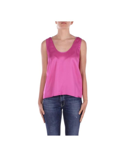 Sleeveless Tops Liu Jo de color Pink