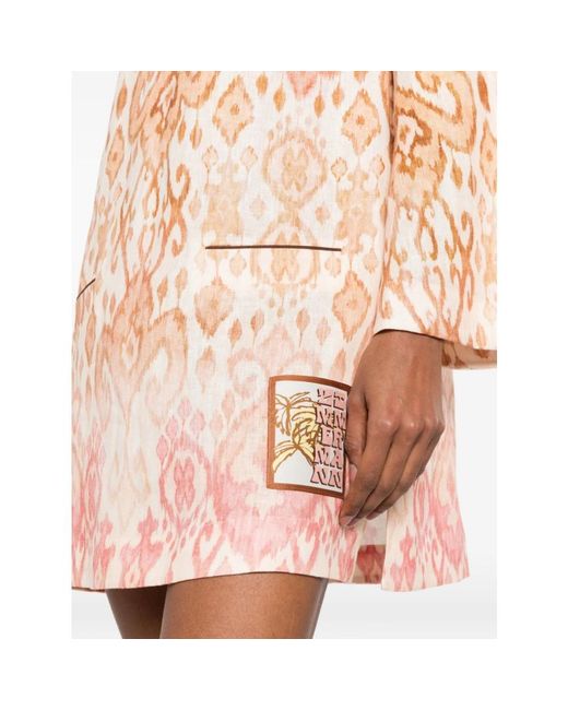 Zimmermann Pink Short Dresses
