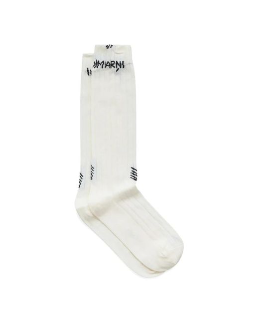 Marni Socks in het White