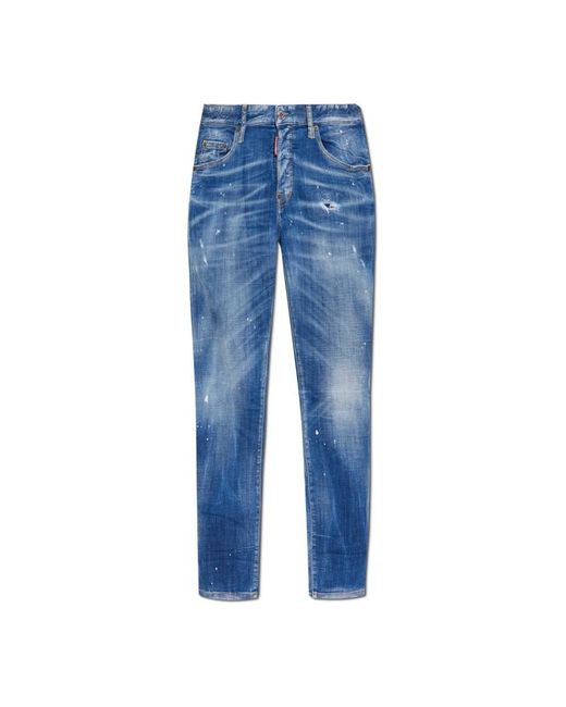 DSquared² Jeans ,Blauw ,Denim Skater Jeans in het Blue voor heren