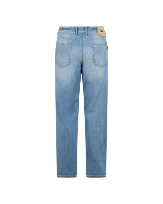 Moorer Blue Straight Jeans for men