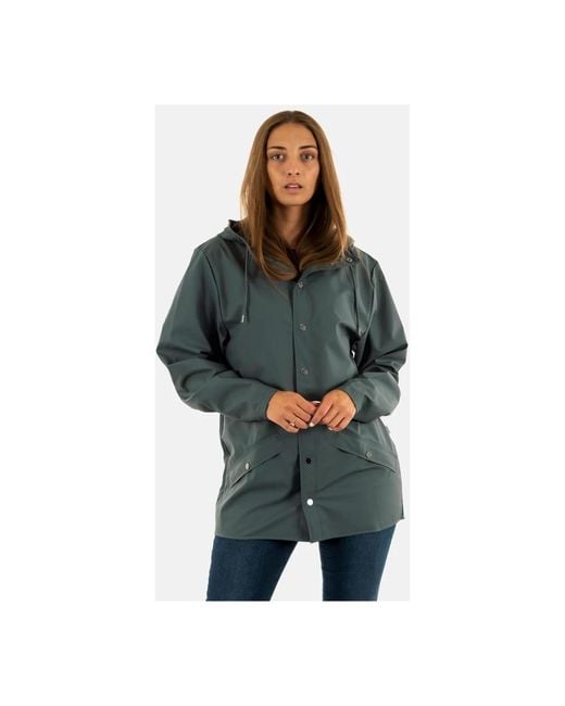 Rains Blue Rain Jackets