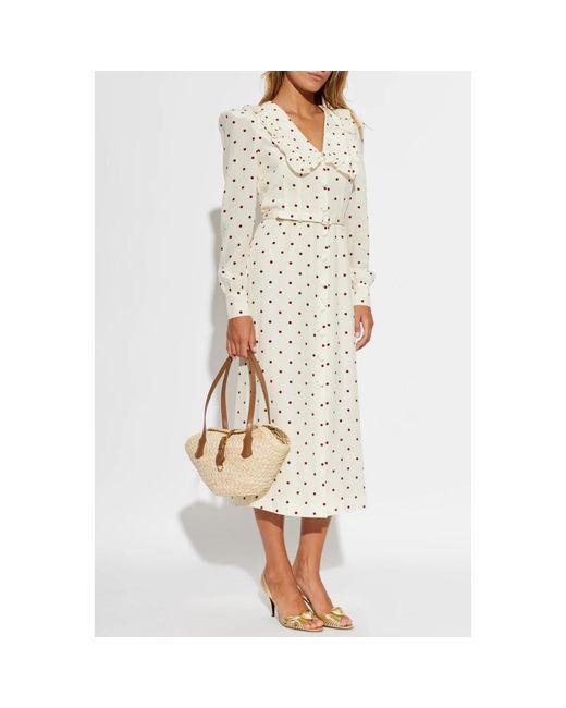 Alessandra Rich Natural Shirt Dresses