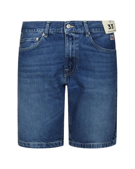 Roy Rogers Blue Denim Shorts for men