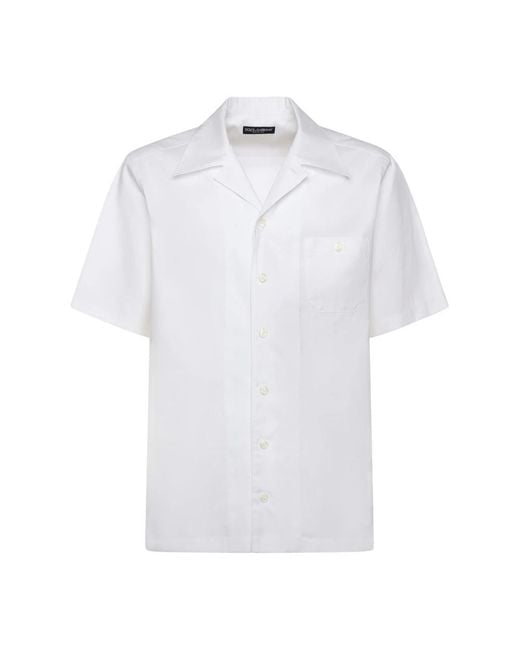 Short Sleeve Shirts Dolce & Gabbana de hombre de color White