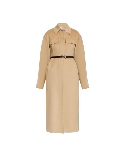 Sportmax Natural Single-Breasted Coats