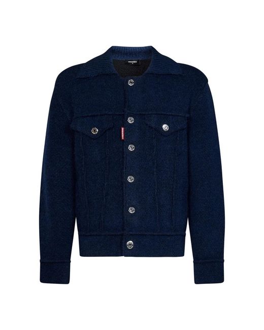 DSquared² Blue Denim Jackets for men