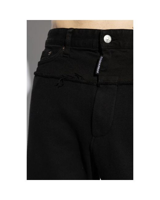 Trousers > sweatpants DSquared² pour homme en coloris Black