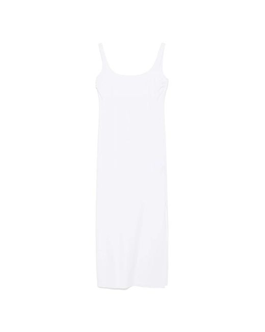 Fisico White Midi Dresses