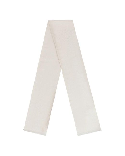 Zegna Silk Scarf in White für Herren