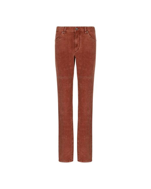Isabel Marant Red Straight Trousers