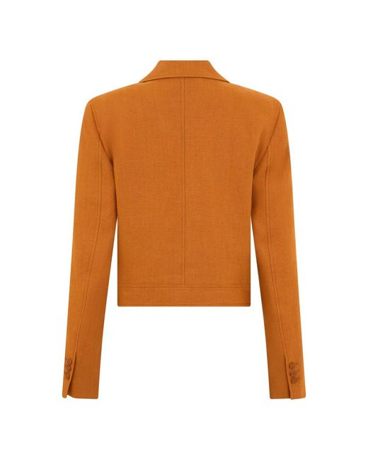 Alberta Ferretti Orange Blazers