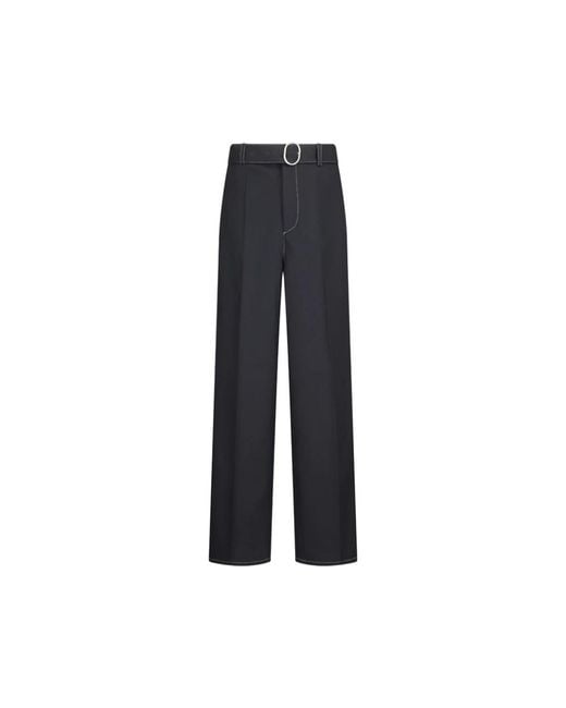 Jil Sander Broek Met Riem in het Blue voor heren