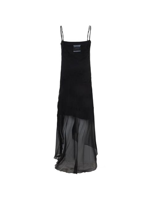 Moschino Zwarte Aansluitende Jurk Met Hartdessin in het Black
