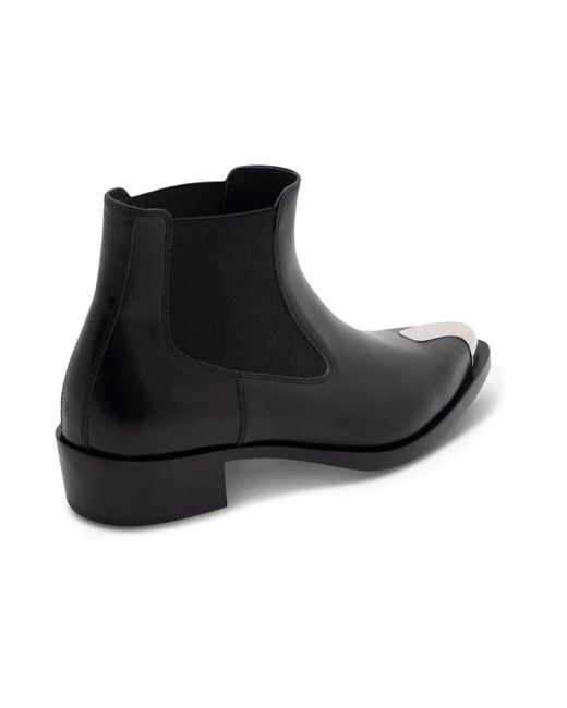 Alexander McQueen Black Chelsea Boots for men