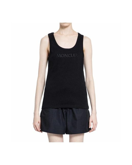 Moncler Sleeveless Tops in het Black