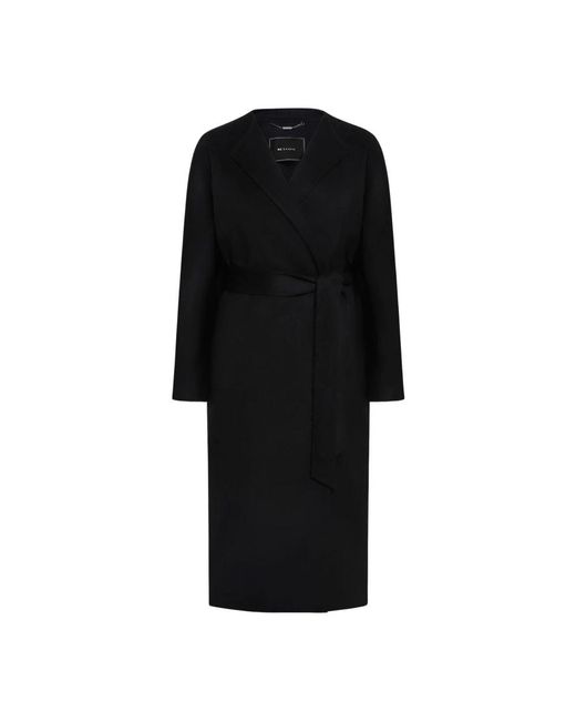 Kiton Belted Coats in het Black