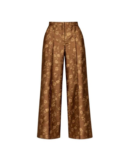 Max Mara Brown Wide Trousers