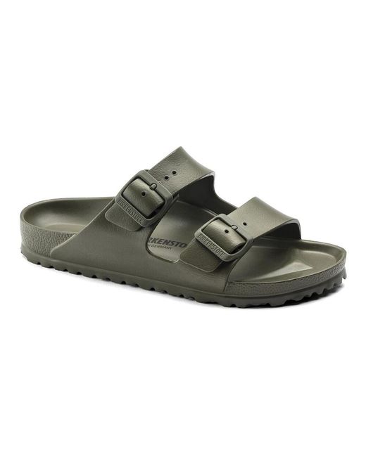 Birkenstock Green Synthetic Arizona Eva Slippers With Two Straps