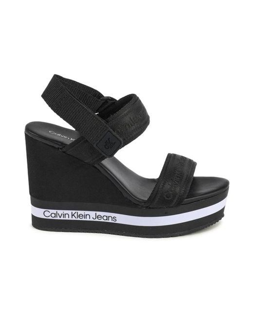 Calvin Klein Black Wedges