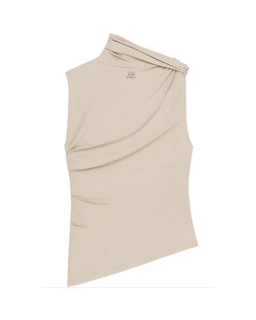 Courreges Natural Sleeveless Tops