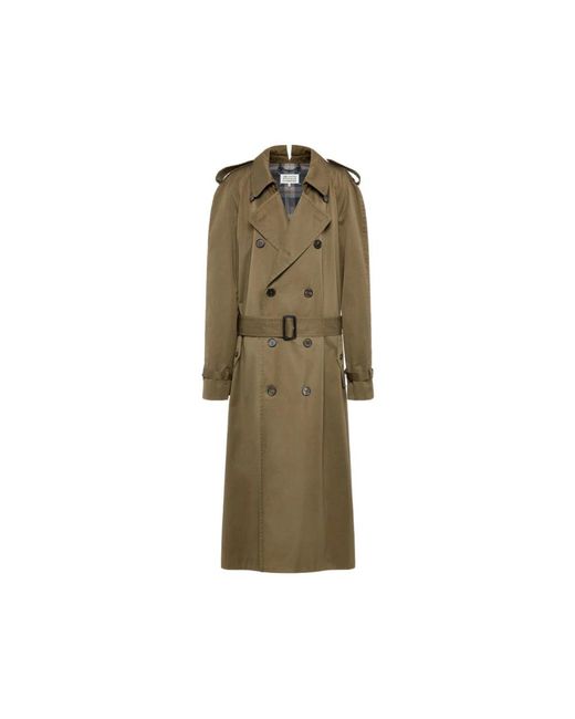 Maison Margiela Green Trench Coats