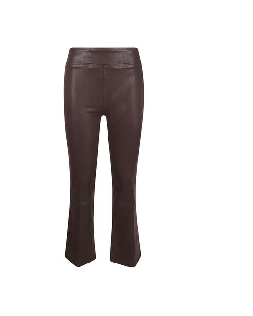 FRAME Brown Cropped Trousers