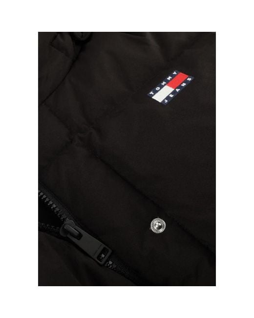 Tommy Hilfiger Tjw Alaska Grid Dwn Mxi Coat Ext in het Black