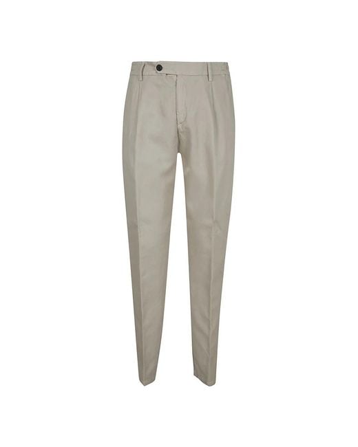 Eleventy Gray Slim-Fit Trousers for men