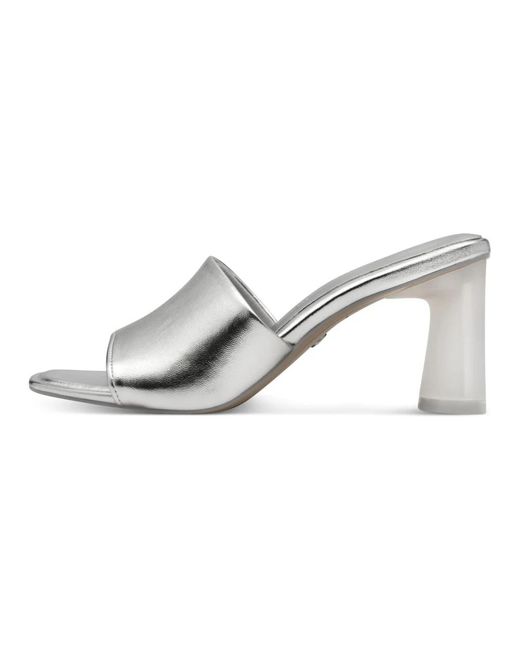 Tamaris Metallic Heeled Mules