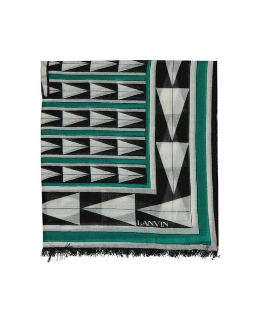 Lanvin Green Winter Scarves