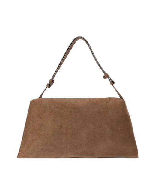 Studio Nicholson Brown Faltbare Schultertasche