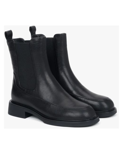 ESTRO Black Chelsea Boots